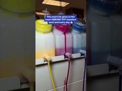 ডিটিএফ প্রিন্টিং হোয়াইট ইনক সিএমওয়াইকে 1 এল ডিজিটাল প্রিন্টিং প্রক্রিয়ার নিখুঁত সংযোজন