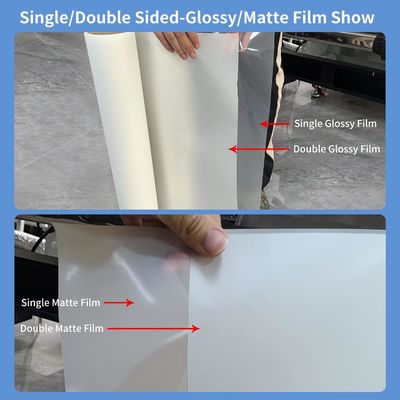 60cm*100m 75 মাইক্রন চকচকে/মেট ফিনিস ডিজিটাল ডিটিএফ ফিল্ম প্রিন্টিং