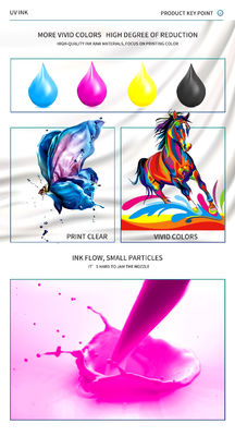 UV AB ট্রান্সফার ফিল্ম প্রিন্টিং UV Ink DX5 DX6 DX7 প্রিন্টহেড UV DTF Ink