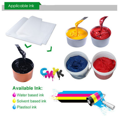 জল ভিত্তিক কালি 75mic জন্য ম্যাট ঠান্ডা peeling 39 * 54cm স্ক্রিন প্রিন্টিং ফিল্ম