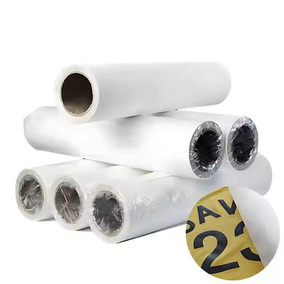 কাস্টম মুদ্রণের জন্য 60CM x 100M DTF PET ফিল্ম ইনগল-সাইড হোয়াইট হিট ট্রান্সফার ফিল্ম